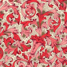 Traditional Florentine Print Paper in Red Tones ~ Carta Fiorentina Italy